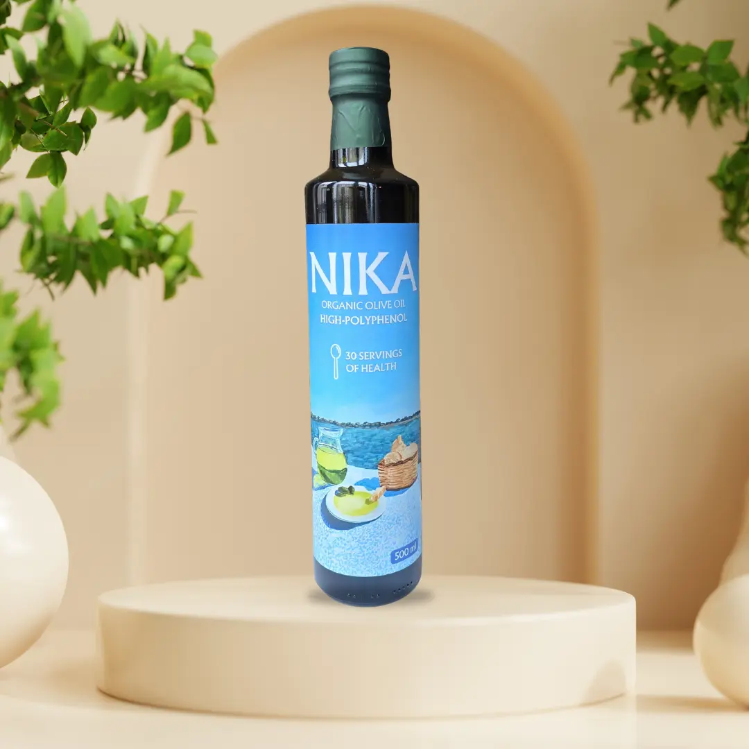 NIKA Organic High-Polyphenol Olive Oil – 500ml - by HomeForAll Social COOP